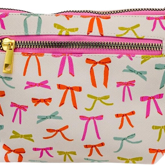 Elegant Water-Resistant Vegan Leather Cosmetic Clutch - Travel Makeup Organizer - Picture 1 of 5